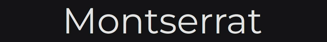 Montserrat Logo Fonts