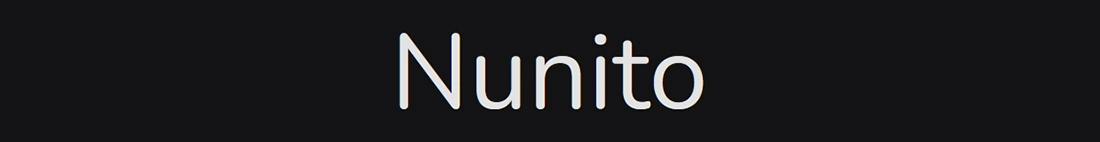 Nunito Logo Fonts