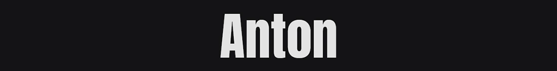 Anton Logo Fonts