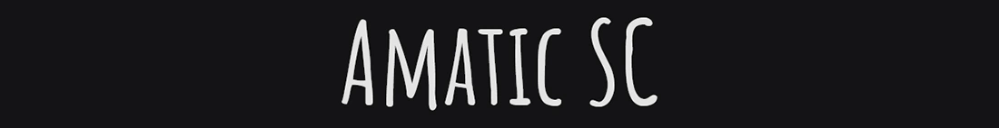 Amatic SC Logo Fonts