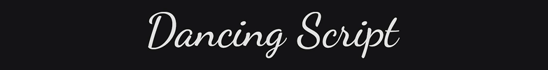 Dancing Script Logo Fonts