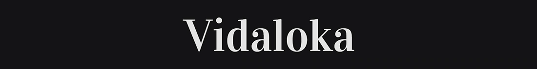 Vidaloka Logo Fonts