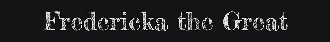 Fredericka the Great Logo Fonts