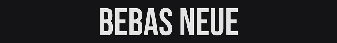 Bebas Neue Logo Fonts