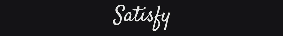 Satisfy Logo Fonts