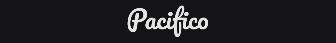 Pacifico Logo Fonts